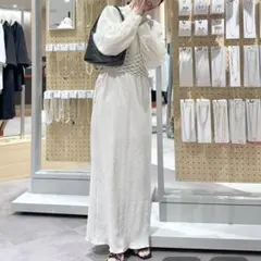 二*マ様 新品タグ付き LOWRYS FARM ロングスカート アイボリー　Fサ