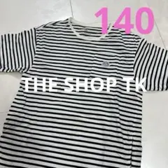 THE SHOP TK ザショップティーケー 半袖ボーダーワンピース　140cmのサムネイル