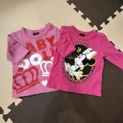 BABY DOLL ミニーマウス 長袖カットソー 2枚セット