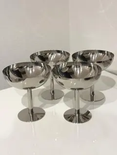 シルバーカップ　デザートカップ　アイスクリームカップ　インテリア　4点のサムネイル