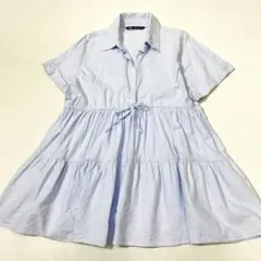 ZARA ザラ　ティアードシャツワンピース チュニック
