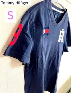 美品 Tommy Hilfiger Tシャツ s/p トミー トップス ネイビー