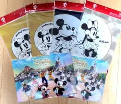 クリアファイル 　4柄6枚　ミッキー　　ミニー　ディズニー　キリン　パナソニック