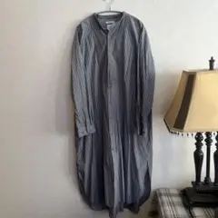 ニコアンド　ストライプ シャツワンピース 長袖
