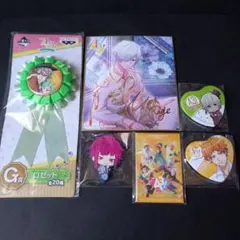 A3! 一番くじ 三好一成 ロゼット / 缶バッジ 色紙 等 グッズ 6点まとめ