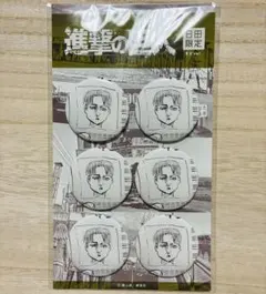 進撃の巨人 進撃の日田 缶バッジセット いぶし銀 リヴァイエルヴィン 6個セット 進撃の巨人 進撃の日田 缶バッジセット いぶし銀 リヴァイエルヴィン 6