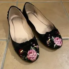 EMMA HOPE エマホープ SHOES 刺繍 フラットシューズ - メルカリ