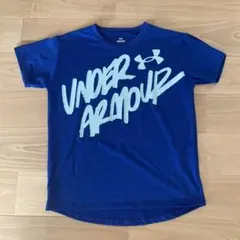 女の子　150 UNDER ARMOUR 青 Tシャツ YLG