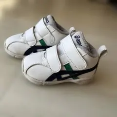 ASICS ベビーシューズ ホワイト/ネイビー　13cm
