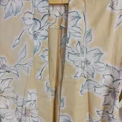 豆千代モダン】セオアルファ バラ柄 夏着物 浴衣 洗える 美品 Mサイズ