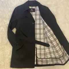 【美品】バーバリーブラックレーベル トレンチコート 黒 キルティングライナー M