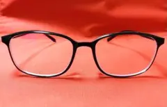 ブラック ブルーライトカットメガネ スクエア