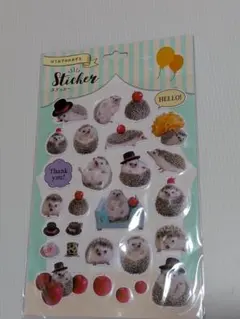 はりねずみのあずき ステッカー シール