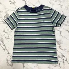 ラルフローレン　キッズ　ボーダー　半袖Tシャツ　4T グリーン　男の子