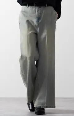 CLEL クレイル ヴィンテージデザイン フレアデニムパンツ Sサイズ