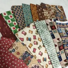 パッチワーク　ハンドメイド　カントリー　綿生地訳ありセット　サイズバラバラ