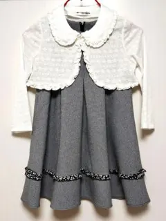 卒園式 入学式 ボレロ付き Aラインワンピース 2点セット 120cm
