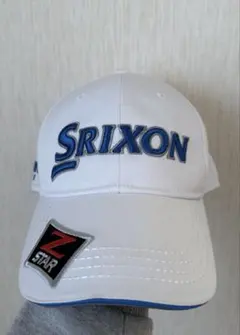 【新品】 SRIXON スリクソン キャップ 白 ツアープロ着用モデル　ブルー