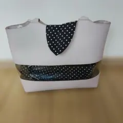 【美品】エニィスィス anySis トートバッグ ピンク 透明デザイン