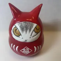 わちふぃーるど 猫だるま 貯金箱 赤 置物 - メルカリ
