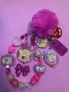 Barbie キーホルダー チャーム ピンクのサムネイル