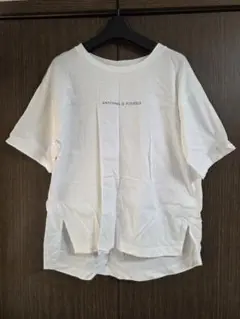グローバルワーク リッチクリーンTシャツ ロゴプリント 半袖 　M　ホワイト系のサムネイル
