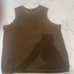 UNIQLOC メッシュクルーネックセーターノースリーブ　L