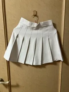 GRL インパン裏地付きプリーツミニスカート アイボリー[at2229]