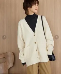 relume ストレッチコットンブレンドカーディガン