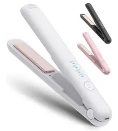 ミニ ヘアアイロン USB充電式 2WAY カール ストレート コードレス