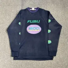 （*)様 FUBU 1200 SERIES ネイビー ポリスウェット サイズLのサムネイル