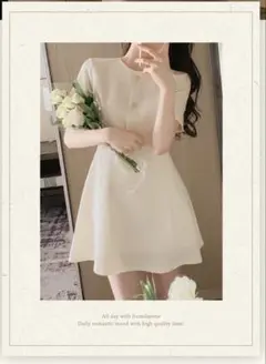 [オリジナル]2TYPEツイードツーピース風フレアワンピース・p670915