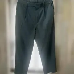 水色スラックス ウエストボタン付き