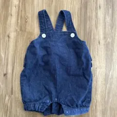 値下げしました！petit main デニムロンパース 70
