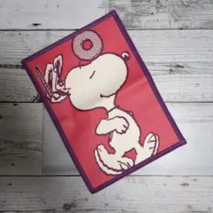 スヌーピー メモ帳カバー 手帳カバー ブックカバー ミスタードーナツ ミスド 桃