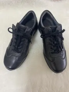 ASICS pedala レザーウォーキング 黒 23