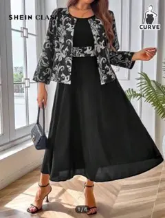 2セットドレス　SHEIN XL 黒