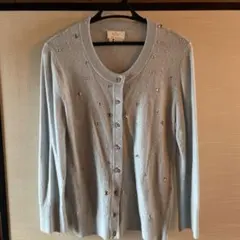 kate spade ビジュー付きカーディガン S