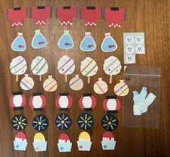 クラフトパンチ　「　夏祭り　セット　」　アルバム　季節　壁面　ペーパークラフトのサムネイル