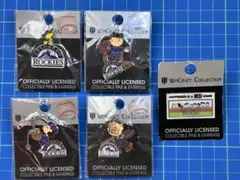 Snoopy x コロラド・ロッキーズピンバッジ 5点