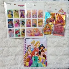 ディズニープリンセスシール帳　3Dシール　タイル調ステッカーセット