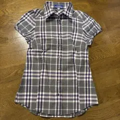 BURBERRY BLUE LABEL チェック柄シャツ 38