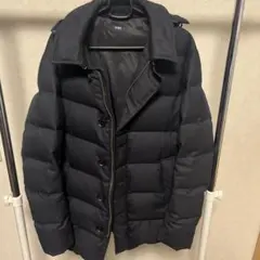 SHIPS ネイビー　ダウンジャケット フード付き