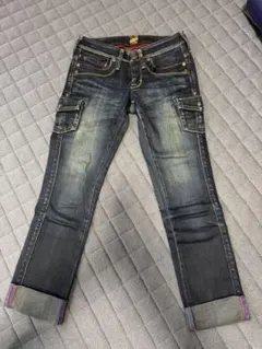 ブラッパーズ　ダークデニム スリムフィットパンツ