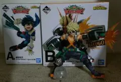 ヒロアカ　一番くじ　UltraImpact　緑谷出久　爆豪勝己　フィギュア