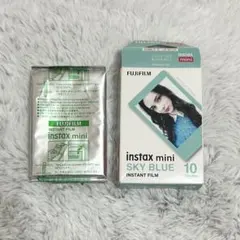 チェキinstax miniフィルム SKY BLUE 10枚入