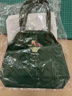 【未使用・袋入り】MINTON ミントン トートバッグ ハドンホール柄 刺繍