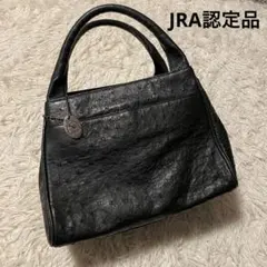 JRA認定品 オーストリッチ 本革 レザーハンドバッグ 日本型 137
