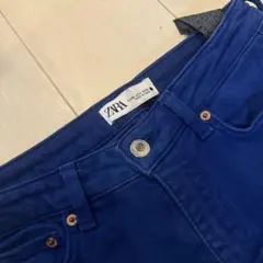ZARA フレアデニムパンツ 青