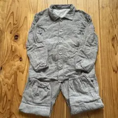 無印良品　コットン100% グレー キッズ　パジャマ 110-125のサムネイル